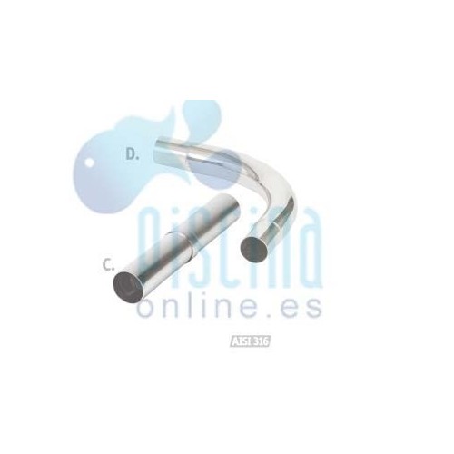 ConConexión tubo pasamanos...