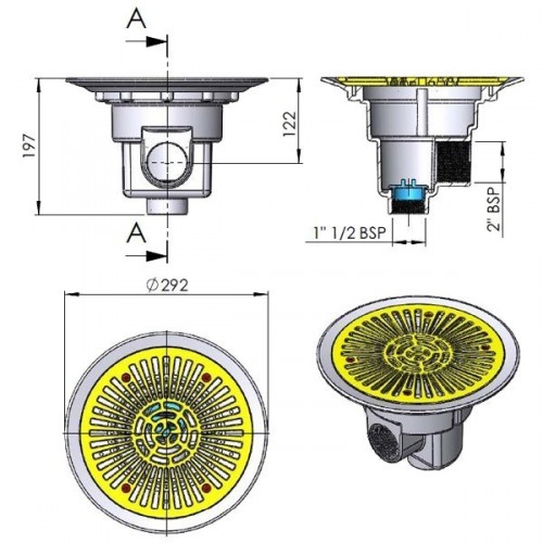 Sumidero circular Ø 270mm...