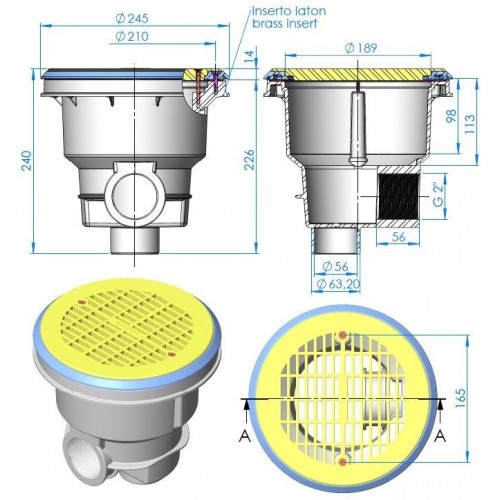 Sumidero NORM piscina...