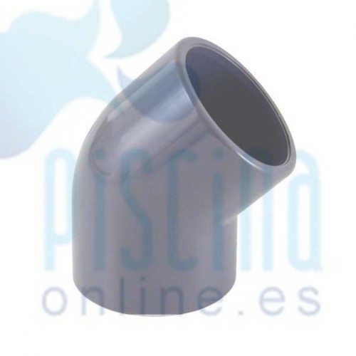 Codo 45º de PVC para...