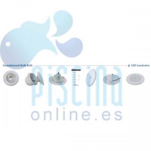 Lámpara PAR56 Plana Moonlight Spectravisión 324 Leds - PLW700B - Lámpara 512 Led - Blanca