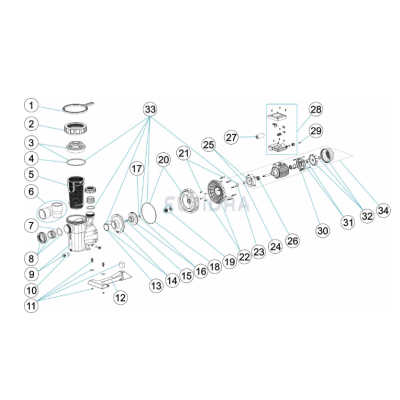 Recambios bomba Astral Victoria plus