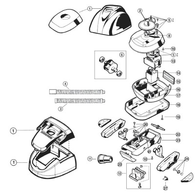 Tramo inicial manguera Navigator / Poolvac Hayward - despiece