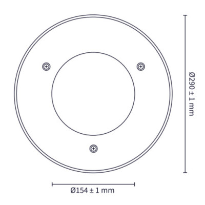 Kit universal ABS/INOX para nicho empotra - medidas frontal