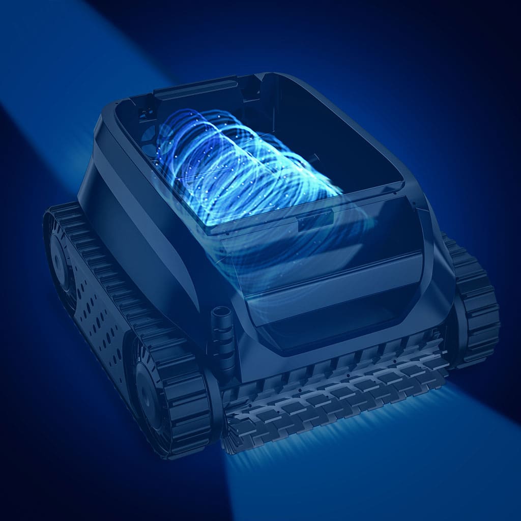 Robot limpiafondos Zodiac Sweepy SWY 3500 apsiración ciclónica