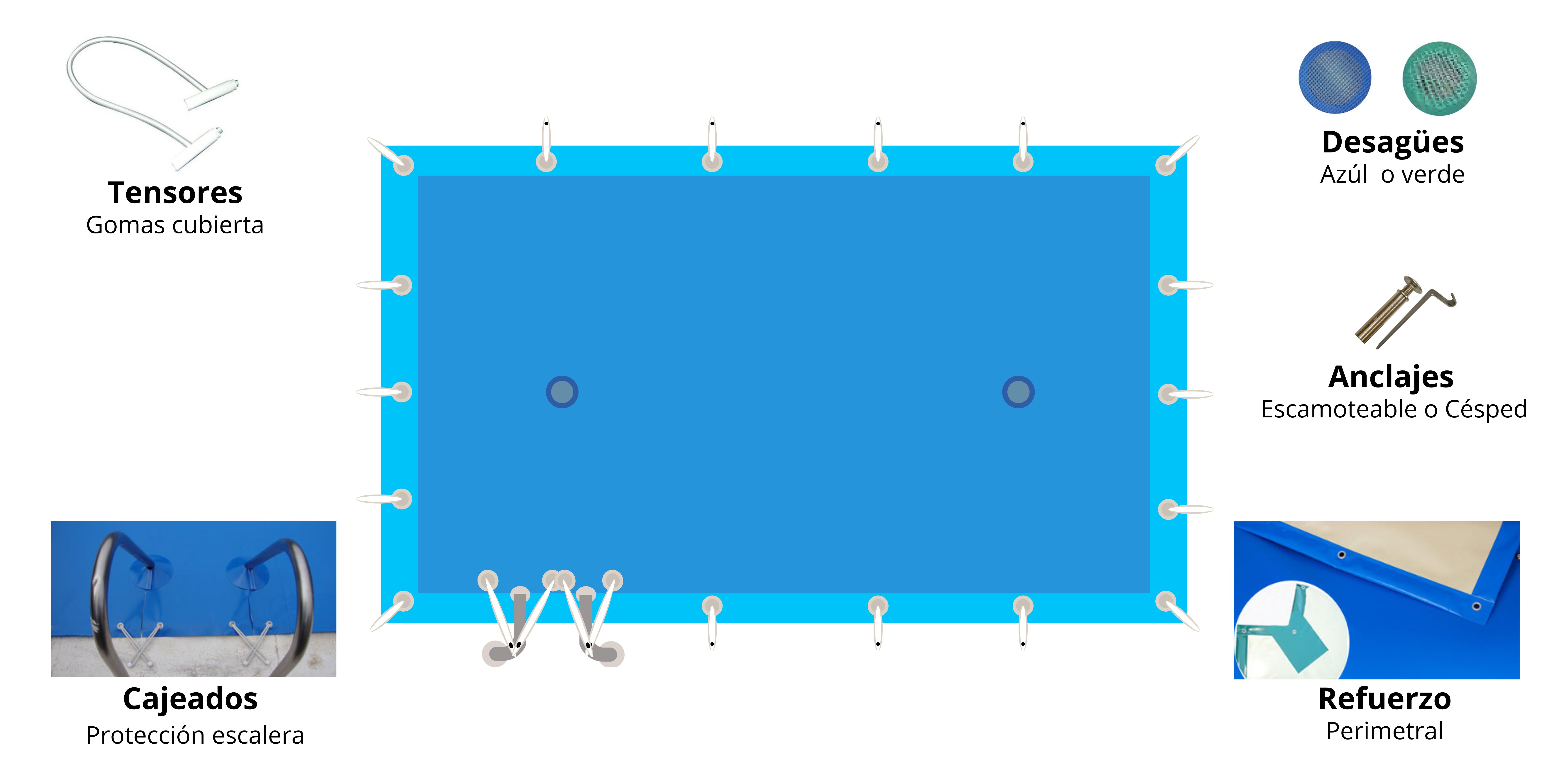 Ficha cobertor de invierno para piscina cobertor de invierno para piscina características